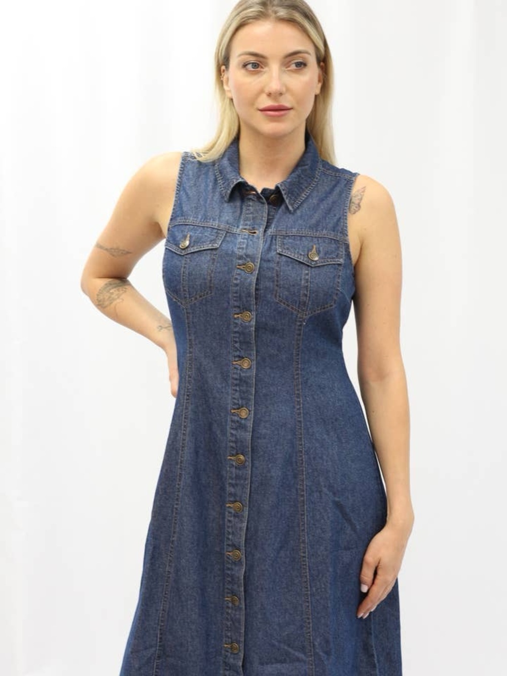 Given Kale maxi denim dress